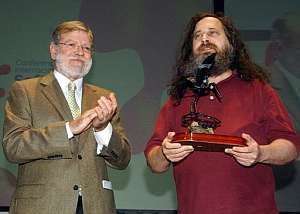 RodrÃ­guez Ibarra y Richard Stallman